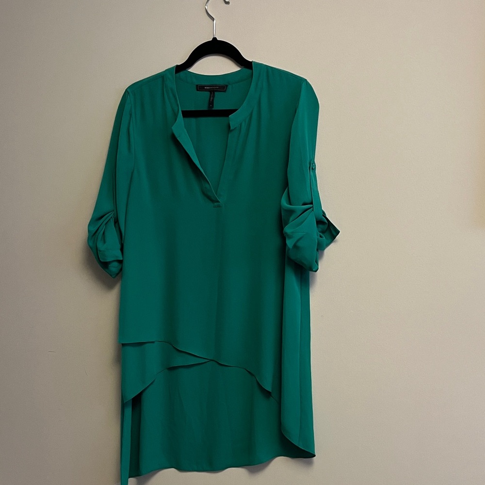 BCBGMaxAzria Teal Blouse